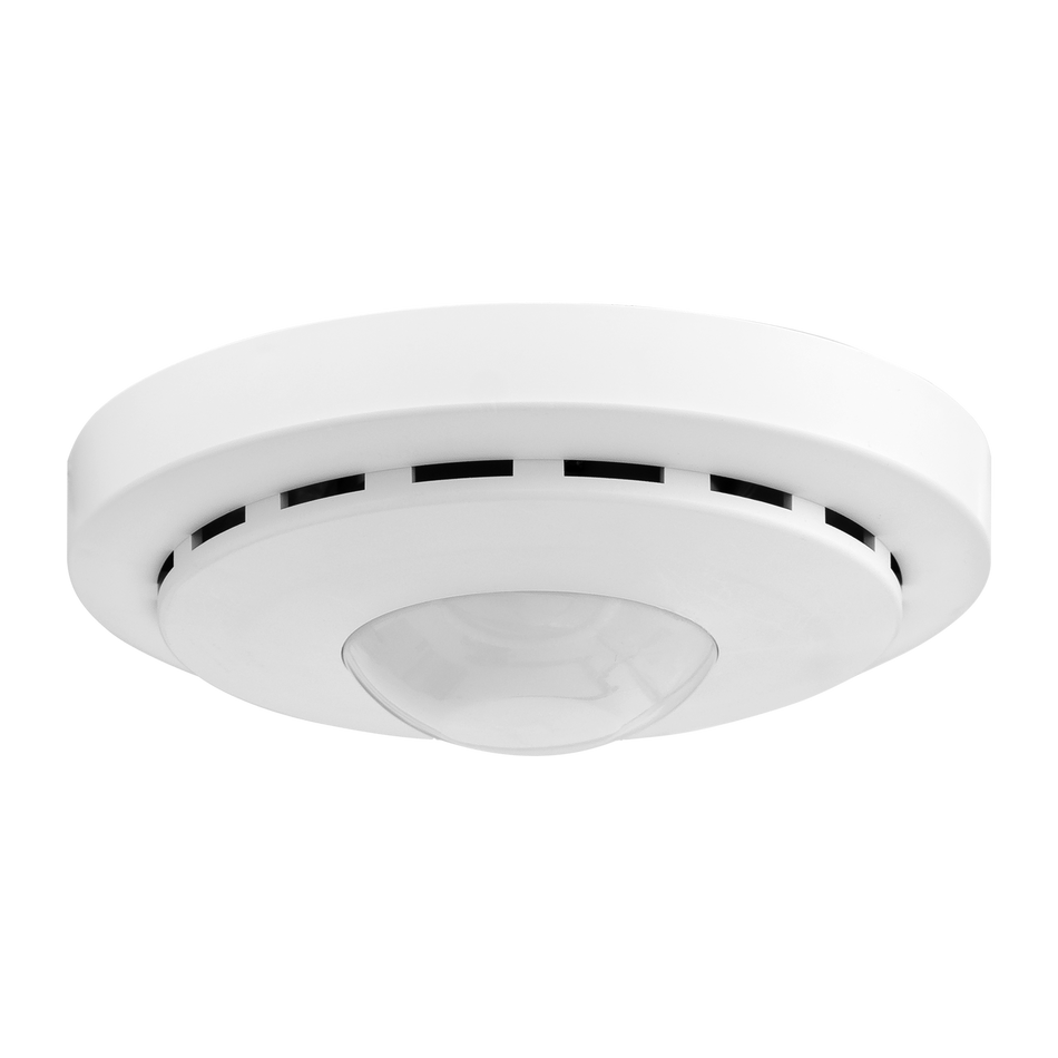 KNX Combi-Presence Detector 360° with room climate sensors, White matt finish