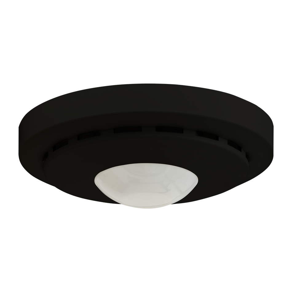 KNX Combi-Presence Detector 360° with room climate sensors, Black matt finish