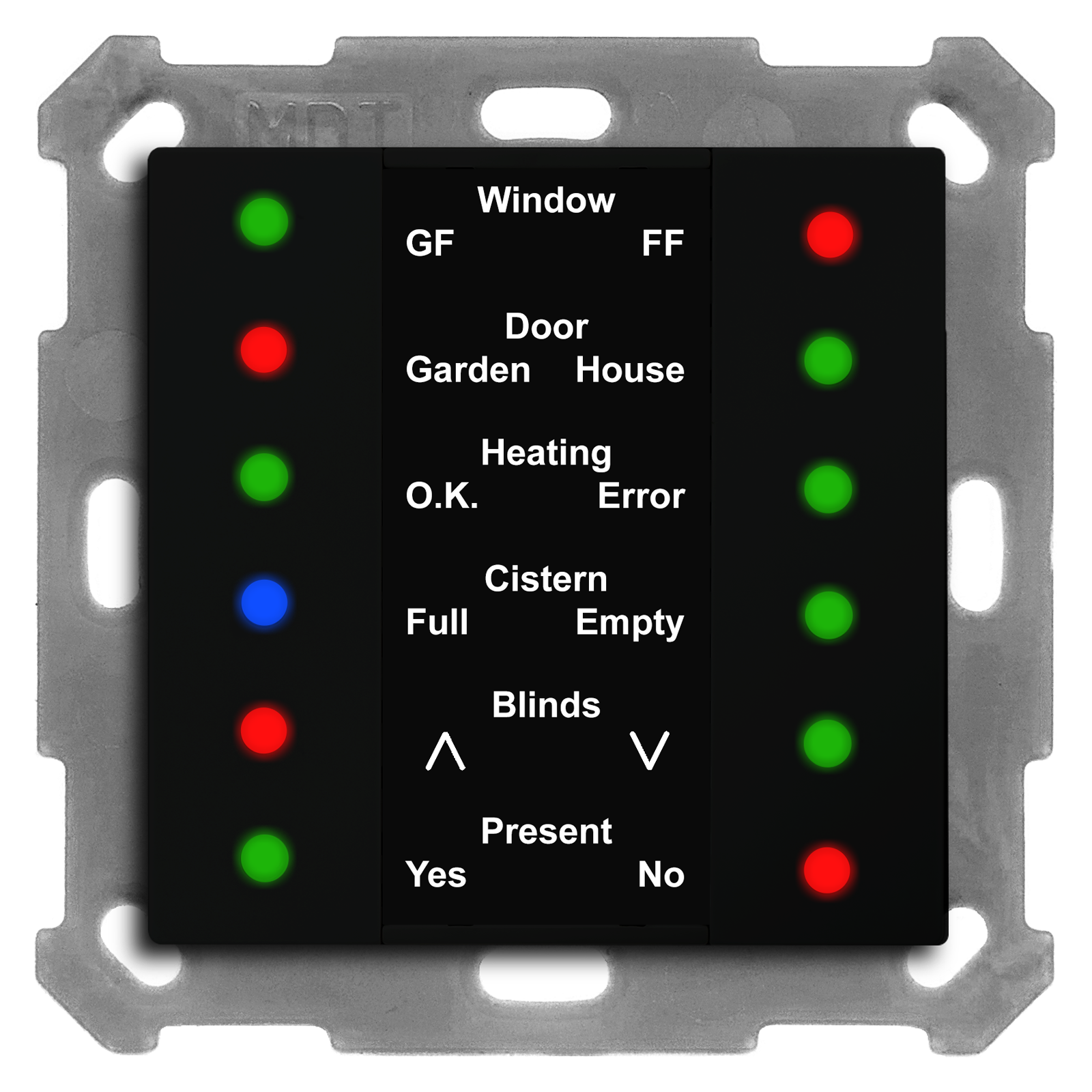 KNX LED Indicator 55, Black matt finish