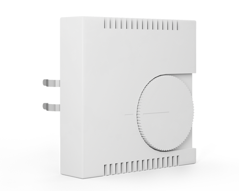 KNX Room Temperature Controller 55, adjustable, White glossy finish