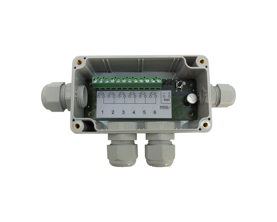 KNX Temperature Controller/Sensor 6-channel, surface mounted