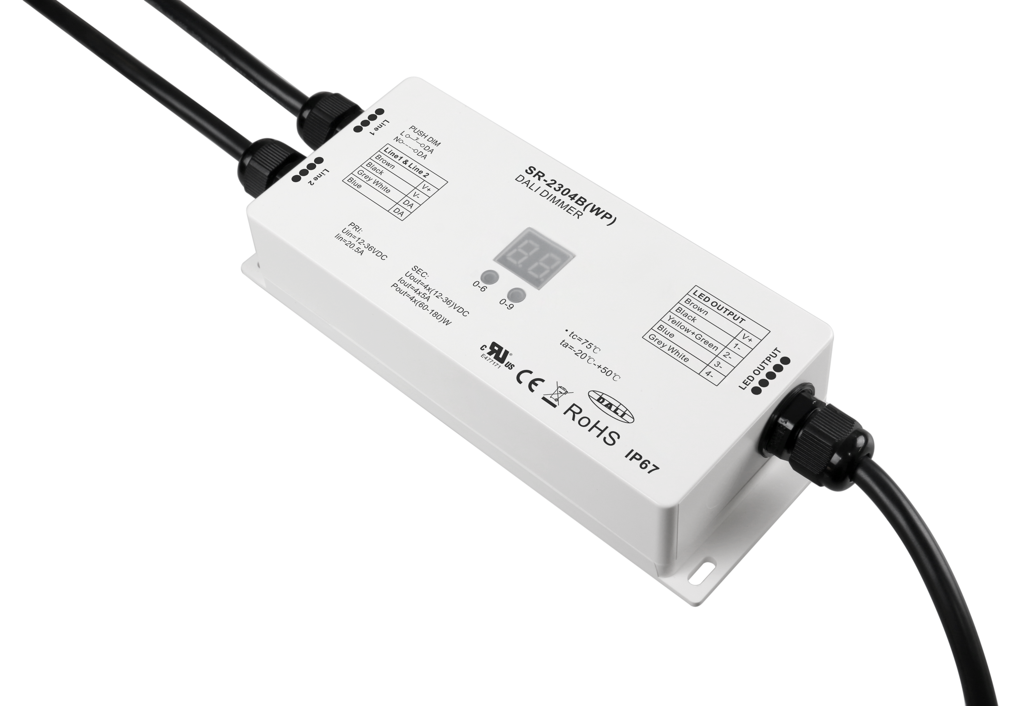 Waterproof DALI dimmer