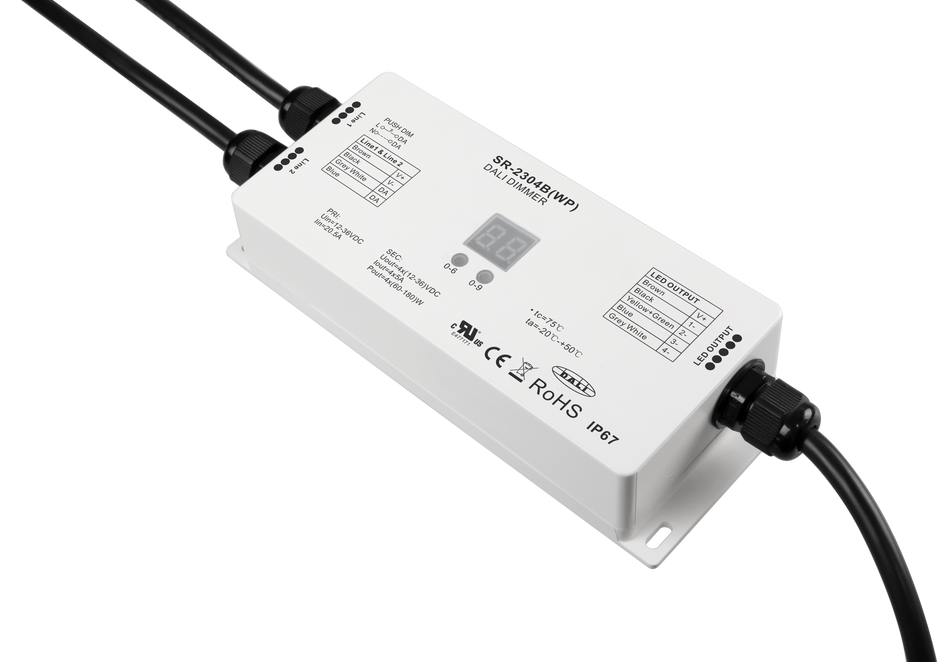 Waterproof DALI dimmer