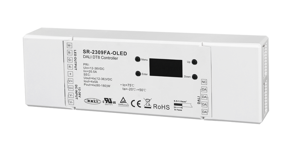 4 Channels DALI DT8 Dimmer with Built-in Master Function
