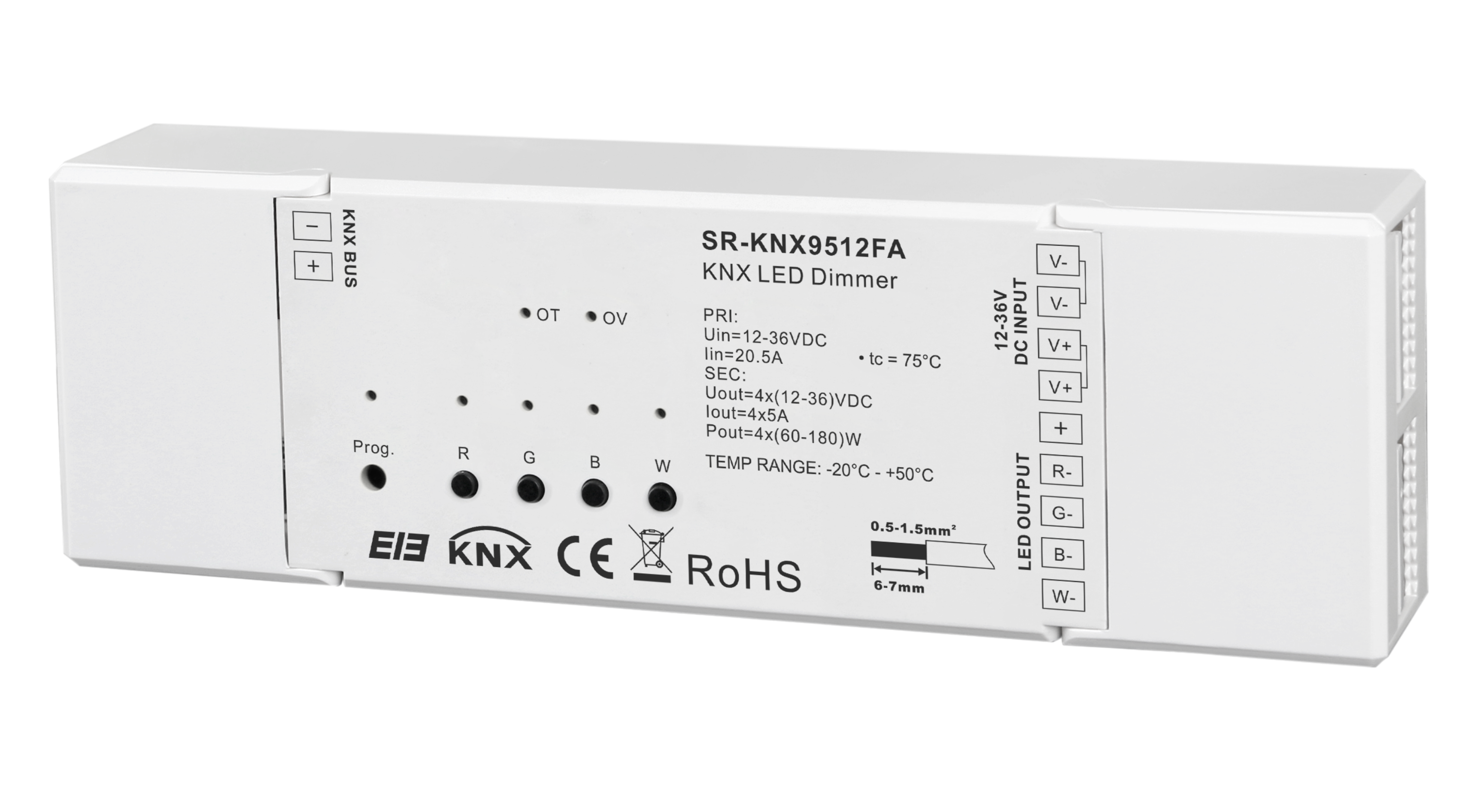 KNX LED Controller, 4CH, 5A