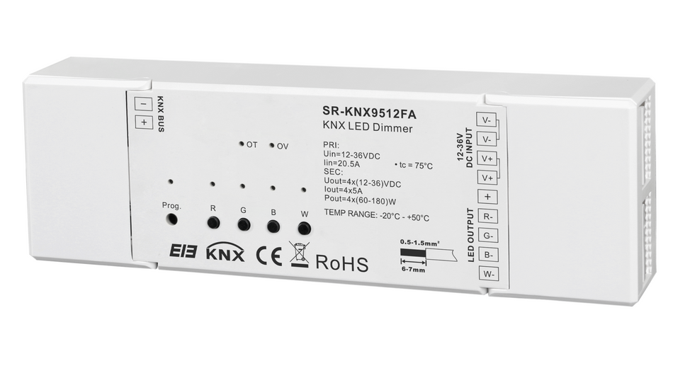 KNX LED Controller, 4CH, 5A