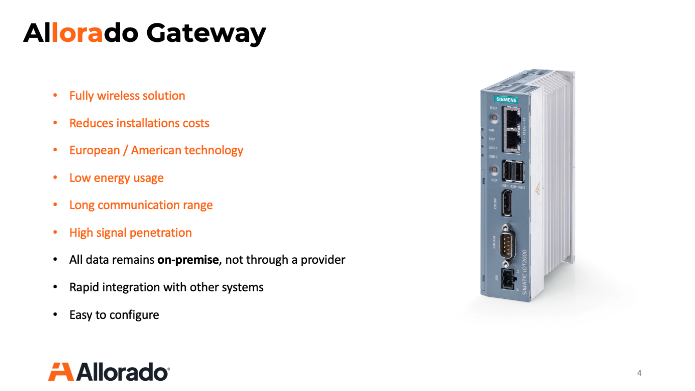 Allorado gateway: LoRa x BACnet x KNX x BACnet x MQTT. Powered by NodeRED and SIEMENS