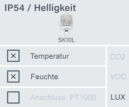 SK10L-THC-L-AFF - KNX Outdoor Sensor for Brightness, Temperature and Humidity, IP54/65