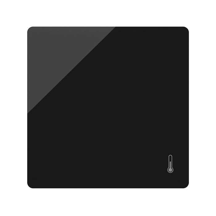 Wall mounted temperature probe, GLASS black