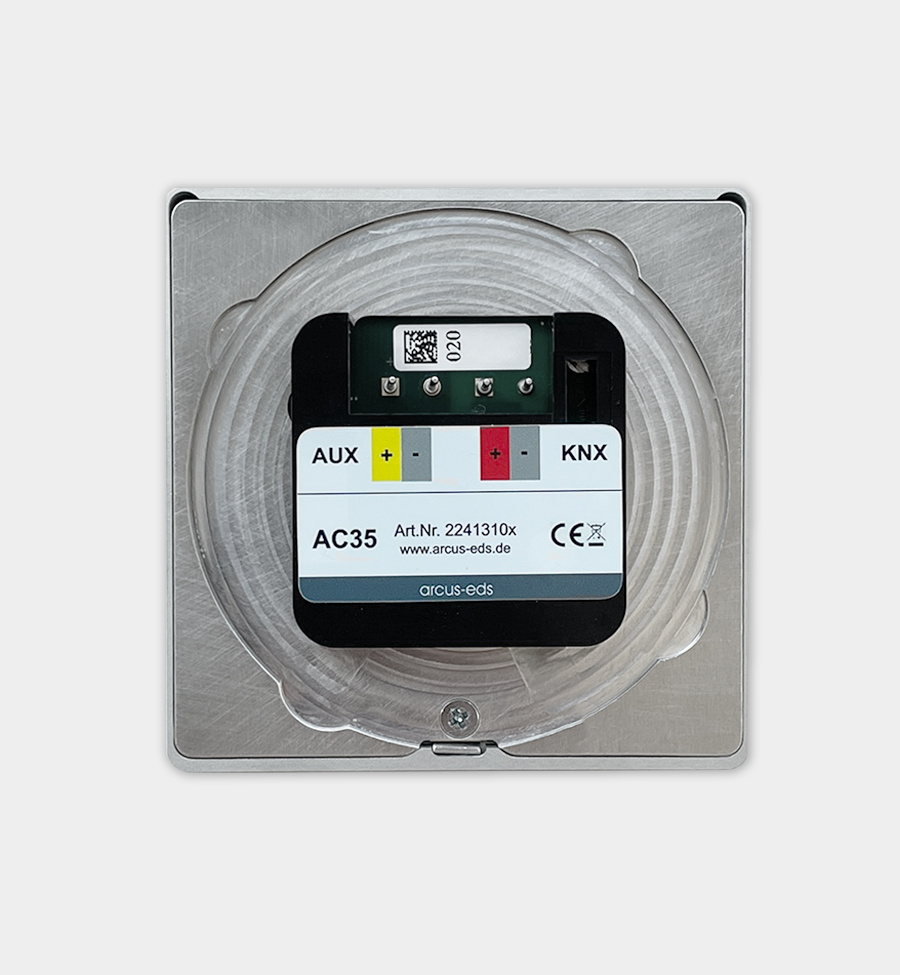 Touch_IT-AC35 - KNX 3.5" Touch Panel with IR Temperature Sensor, Aluminum Front