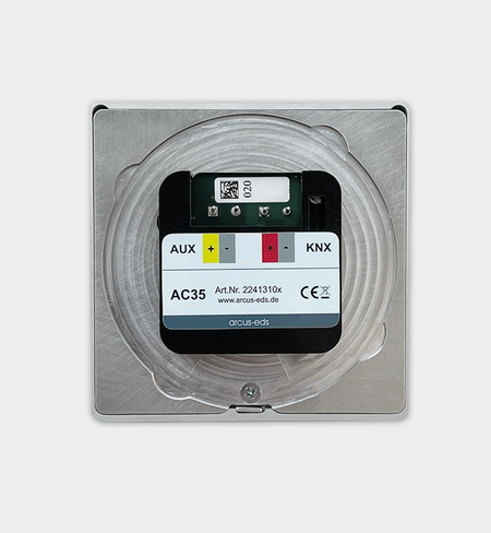 Touch_IT-AC35 - KNX 3.5" Touch Panel with IR Temperature Sensor, Aluminum Front