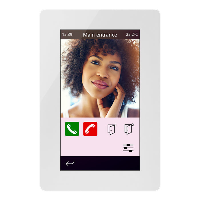 IDDERO VERSO INDOOR 4.3" Touch panel, GLASS white