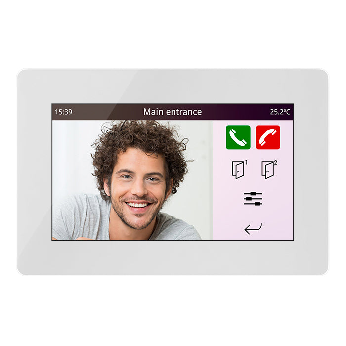 IDDERO VERSO INDOOR 4.3" Touch panel, GLASS white