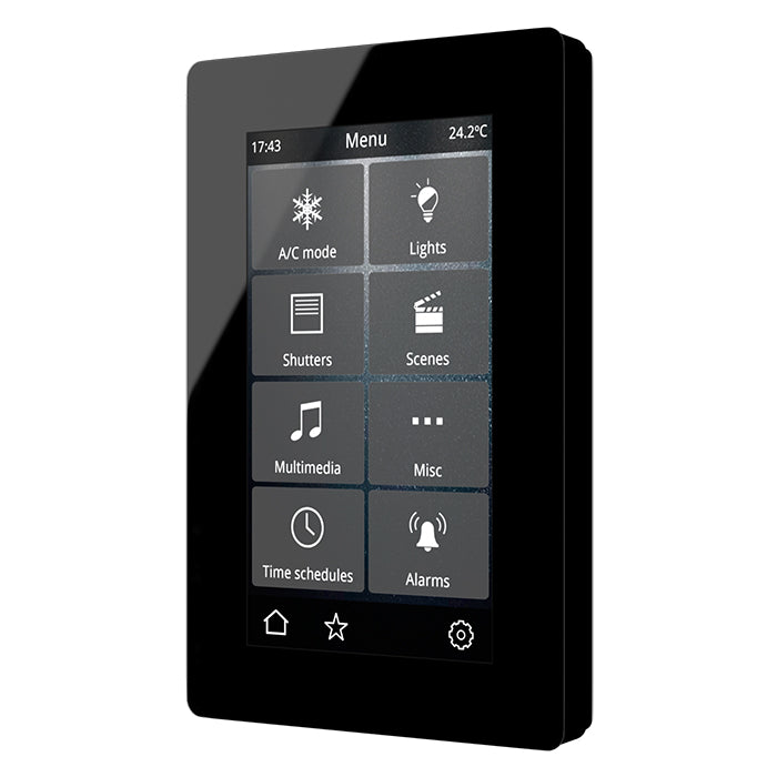 IDDERO VERSO 2 4.3" Touch panel, GLASS black