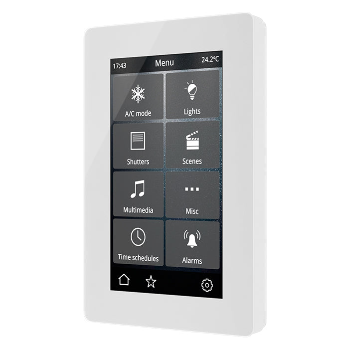 IDDERO VERSO 2 4.3" Touch panel, GLASS white