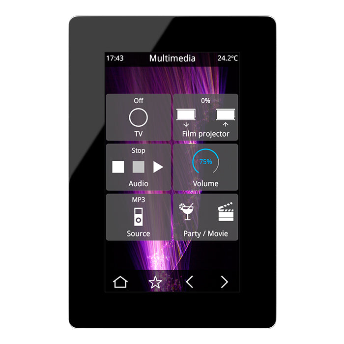 IDDERO VERSO+IP 2 4.3" Touch panel, GLASS black