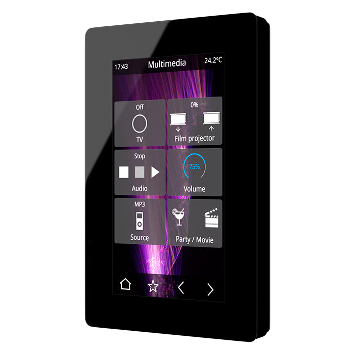 IDDERO VERSO+IP 2 4.3" Touch panel, GLASS black