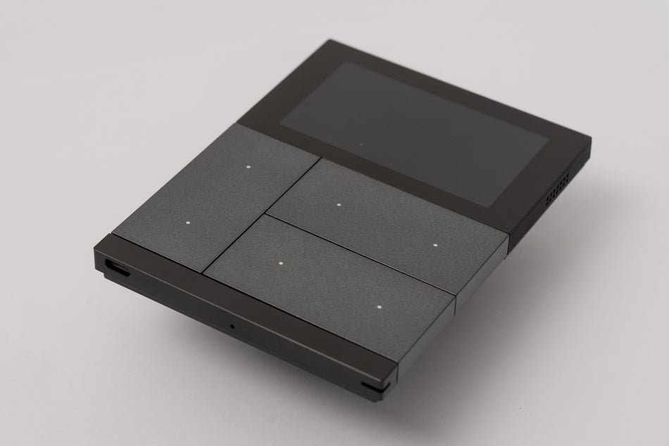 KNX Controller Touch & Pad, Metal, Black IPS capacitive touch panel & mechanical button