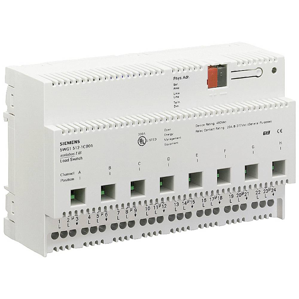 Relay Module, 8 x 20A, 120/277VAC – KNX Supply